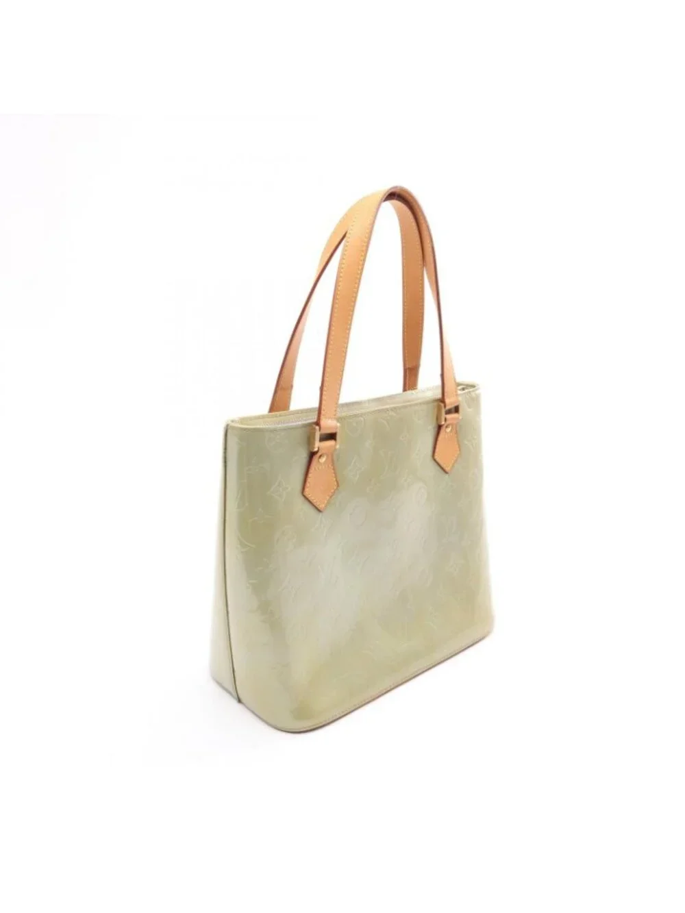 Louis Vuitton Handbag Houston Gray Leather
